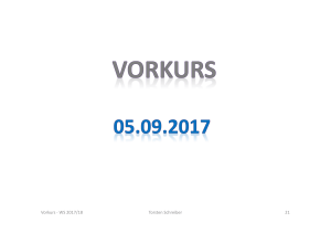 Vorkurs - WS 2017/18 21 Torsten Schreiber