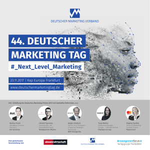 MF DMT 2017 VA 6S.indd - Deutscher Marketing Verband eV