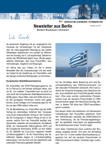 Newsletter aus Berlin