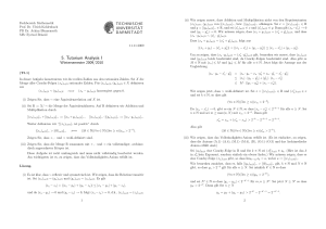 5. Tutorium Analysis I - TU Darmstadt/Mathematik