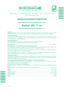 ReVet® RV 11 sc - Apotheke Marienbrunn