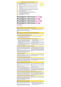 Beipackzettel Rivastigmin-Hormosan 3 mg Hartkapseln