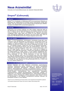 Simponi® (Golimumab) - Arzneimittelkommission der deutschen