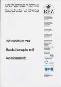 Information zur Basistherapie mit Adalimumab