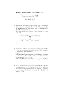 Algebra und Diskrete Mathematik, PS3 Sommersemester 2017 24