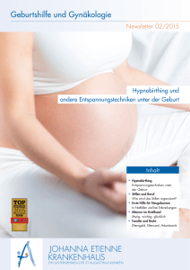 Geburtshilfe und Gynäkologie - Johanna-Etienne