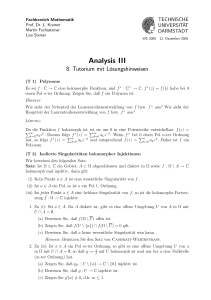 Analysis III - TU Darmstadt/Mathematik