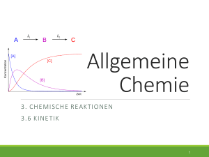 3. chemische reaktionen 3.6 kinetik