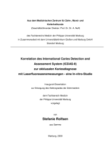 Stefanie Rolfsen - Publikationsserver UB Marburg