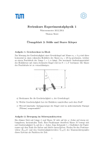 Ferienkurs Experimentalphysik 1