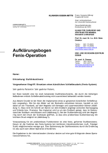 Aufklärungsbogen Fenix-Operation - End