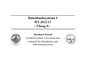 DBS1-Übung - Friedrich-Schiller