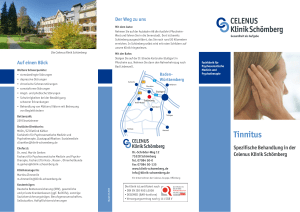Tinnitus - CELENUS Klinik Schömberg