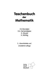 Taschenbuch Mathematik
