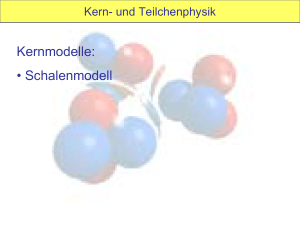 Kernmodelle: • Schalenmodell - ikp.uni
