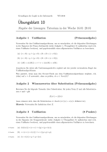 ¨Ubungsblatt 10