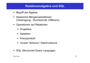 Relationenalgebra und SQL