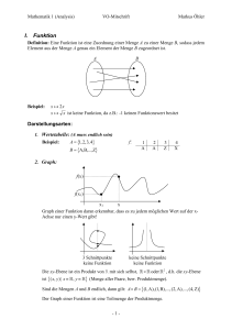 Page 1 Mathematik 1 (Analysis) VO-Mitschrift Markus Öhler - 1