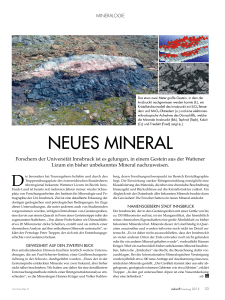 neues mineral - Universität Innsbruck