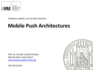 RESTful web services and mobile push architectures