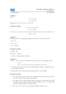 Ferienkurs Lineare Algebra 1 Übungsblatt 1 G. Wechslberger 26