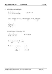Abschlussprüfung 2013 Mathematik 1. Serie 5(2 7 ) 2(5