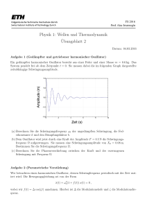 Physik 1: Wellen und Thermodynamik Übungsblatt 2