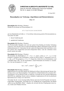 Blatt 10 - Arbeitsgruppe Algorithmen und Komplexität