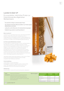 Lactoferrin Gold 1.8® Ein essentielles, natürliches Protein zur