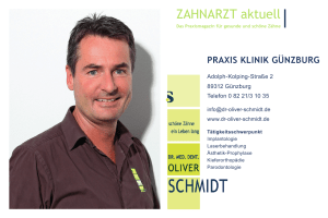 ZAHNARZT aktuell - Zahnklinik Günzburg Dr. med. dent. Oliver