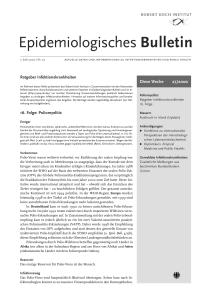 Epidemiologisches Bulletin 27/2000 - Robert Koch-Institut