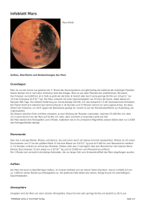 Infoblatt Mars