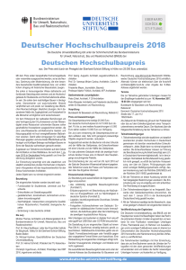Deutscher Hochschulbaupreis 2018
