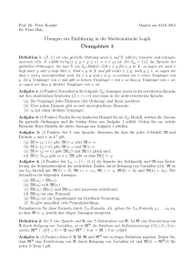 ¨Ubungen zur Einführung in die Mathematische Logik ¨Ubungsblatt 3