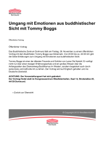 Umgang mit Emotionen aus buddhistischer Sicht mit Tommy Boggs