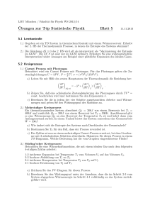 Ubungen zur T4p Statistische Physik Blatt 5