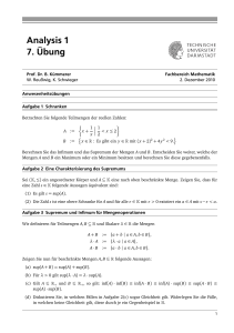 Analysis 1 7. Übung - TU Darmstadt/Mathematik
