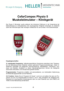 CefarCompex Physio 5 Muskelstimulator – Klinikgerät