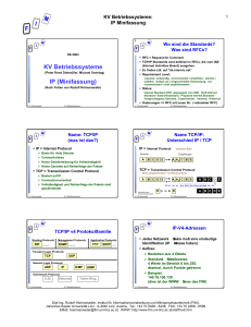 KV Betriebssysteme IP (Minifassung)