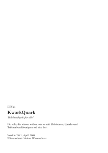 KworkQuark als Buch - DESYs KworkQuark