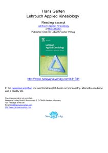 Hans Garten Lehrbuch Applied Kinesiology