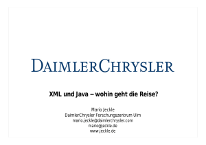 XML und Java -- wohin geht die Reise?