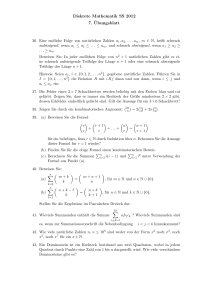 Diskrete Mathematik SS 2012 7. ¨Ubungsblatt