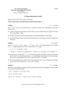 Übung Mathematische Logik - RWTH