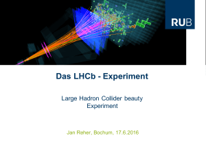 Das LHCb - Experiment
