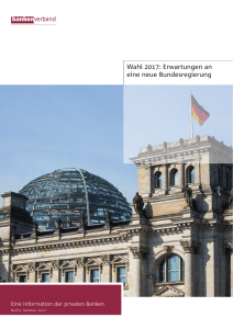 Wahl 2017 - Bundesverband deutscher Banken