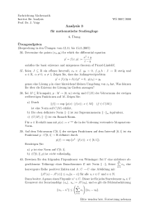 Analysis 3 - Fachrichtung Mathematik