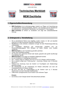 TM Dachfarbe - MEM Bauchemie GmbH