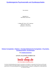 Gynäkologische Psychosomatik und Gynäkopsychiatrie - Beck-Shop
