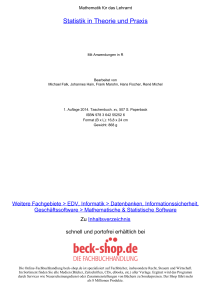 Statistik in Theorie und Praxis - ReadingSample - Beck-Shop